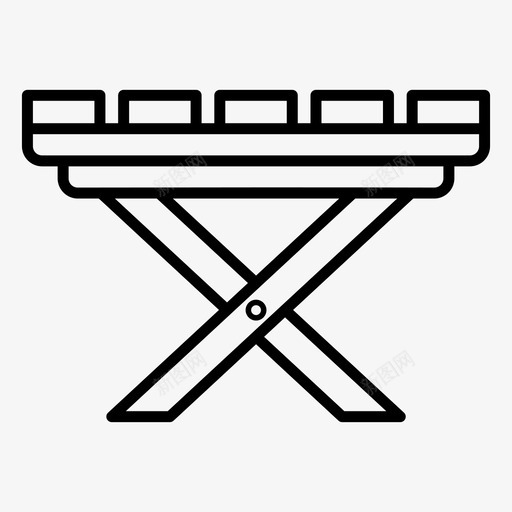 折叠桌书桌家具svg_新图网 https://ixintu.com 折叠 家具 书桌 家居 内饰 家居装饰 线条 图标