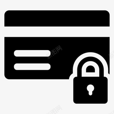 atm卡安全卡锁定卡保护图标