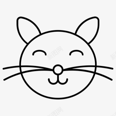 小猫猫表情符号图标