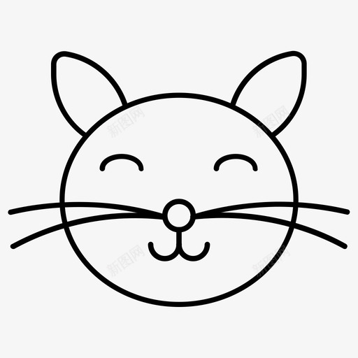 小猫猫表情符号svg_新图网 https://ixintu.com 表情 符号 小猫 宠物