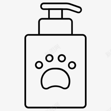 动物肥皂液体瓶液体肥皂图标