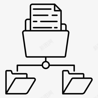共享文件夹文件夹网络信息共享图标
