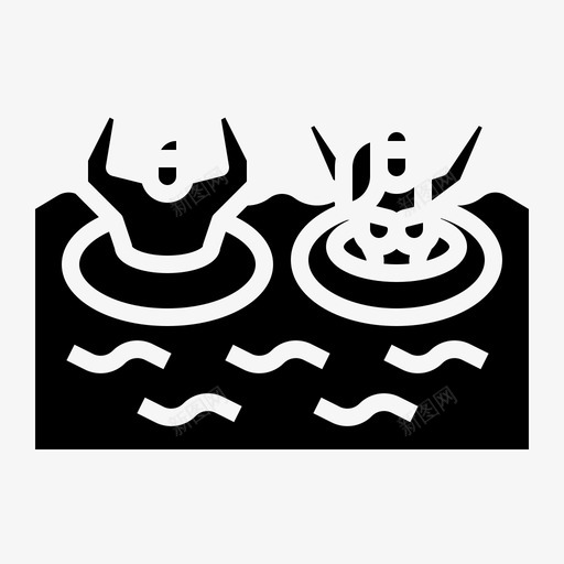 水上乐园游乐场玩具svg_新图网 https://ixintu.com 水上乐园 游乐场 玩具 海洋 实心 图标