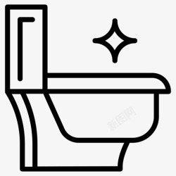 卫生间浴室便桶图标便桶浴室碗高清图片