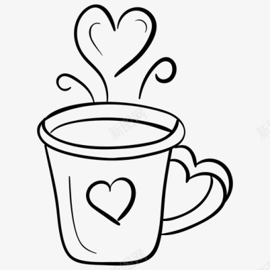 爱情茶最爱的茶茶杯图标
