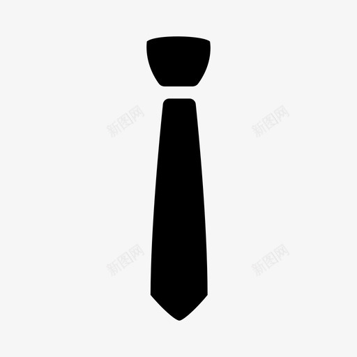 领带经典款领子svg_新图网 https://ixintu.com 领带 衬衫 经典 领子