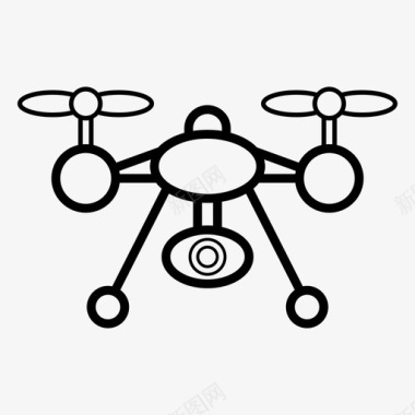 无人机摄像头无人机摄像机无人机摄影摄像头图标