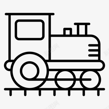 机车列车柴油机蒸汽机图标