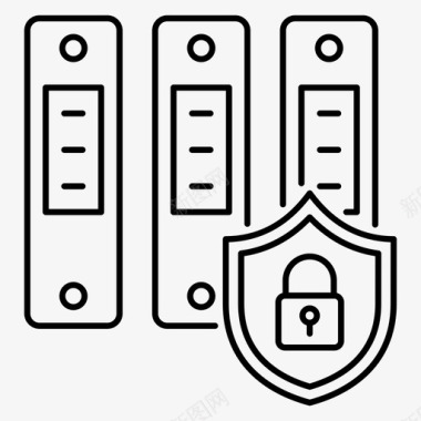 锁定文件机密文件文件夹保护图标