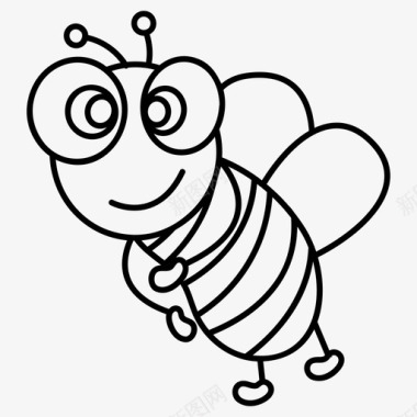 傲慢的蜜蜂动物大黄蜂图标