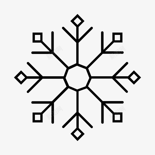 雪花冷冻svg_新图网 https://ixintu.com 雪花 冷冻 冻冰 冬天