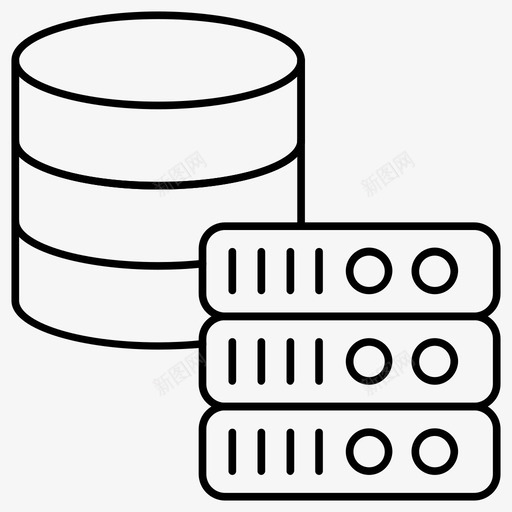 机架式服务器数据数据库svg_新图网 https://ixintu.com 机架式 服务器 数据 数据库 存储