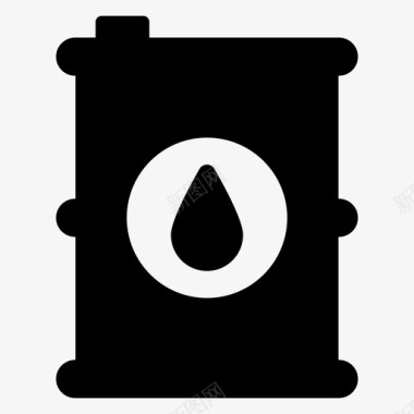 石油桶原油工业图标