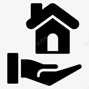 房屋贷款按揭贷款房地产贷款图标