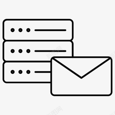 聊天服务器电子邮件托管收件箱图标