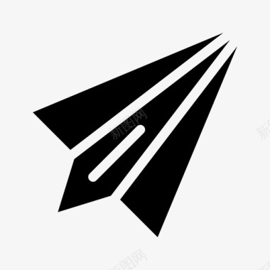 纸省道纸飞机纸滑翔机图标