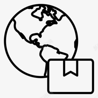全球配送国际配送物流图标