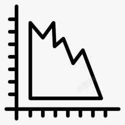 数据山脉面积图数据可视化财务图高清图片