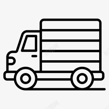 卡车送货卡车货物运输图标