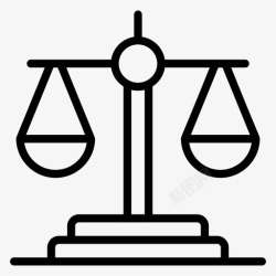 尺度的轮廓正义尺度平等司法符号高清图片