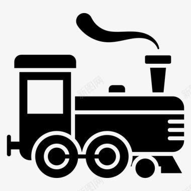 火车引擎柴油机蒸汽机图标
