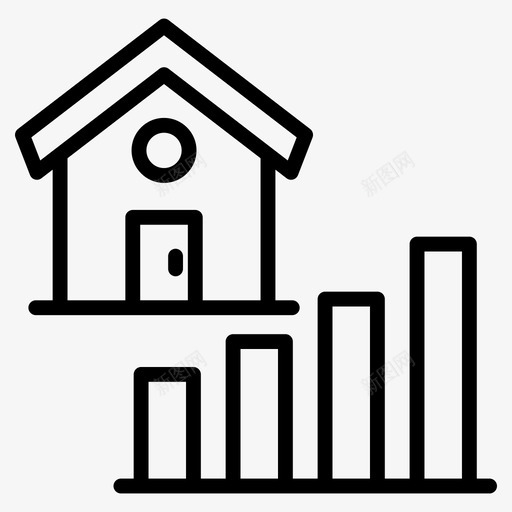 房地产图表建筑图表家庭图表svg_新图网 https://ixintu.com 图表 房地产 建筑 家庭 房屋 轮廓 图标