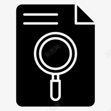 文件搜索文件审阅文件存储图标