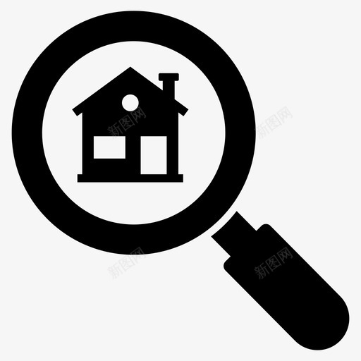 房屋搜索地址查找找到家svg_新图网 https://ixintu.com 房屋 搜索 地址 查找 找找 到家 财产 探索 彩色 轮廓 图标