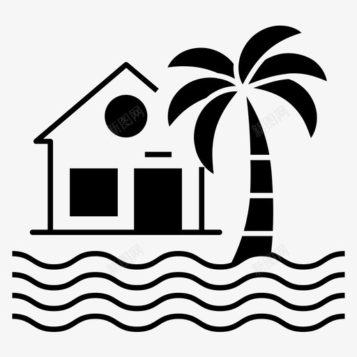 海滩河岸假日svg_新图网 https://ixintu.com 海滩 河岸 假日 酒店 度假村