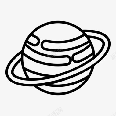 土星天文学行星系统图标