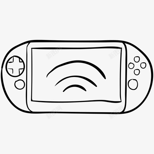 便携式电子游戏gameboy掌上游戏svg_新图网 https://ixintu.com 电子游戏 便携式 游戏 掌上 复古 设备 联网 手绘 图标