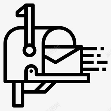 接收器盒子邮件图标