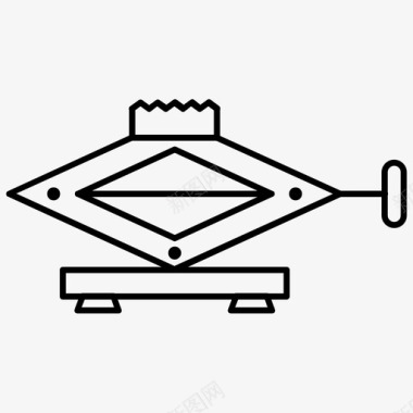 剪式千斤顶汽车千斤顶车库千斤顶图标