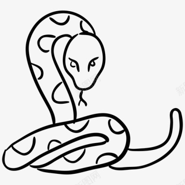 蛇动物生物图标