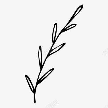 植物树枝草图标