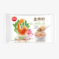 思念金牌虾素材
