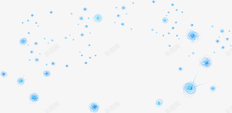 蓝色小物件漂浮物png免抠素材_新图网 https://ixintu.com 蓝色 矢量 小球 手绘 小线团 漂浮物