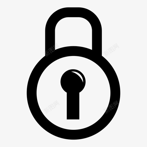 安全锁挂锁svg_新图网 https://ixintu.com 安全 锁锁 挂锁