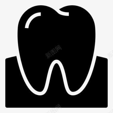 牙齿牙医牙龈图标