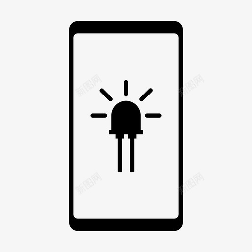 led指示灯指示灯手机svg_新图网 https://ixintu.com 指示灯 手机 手机功能 屏幕 幕上 标志 标志符 符号