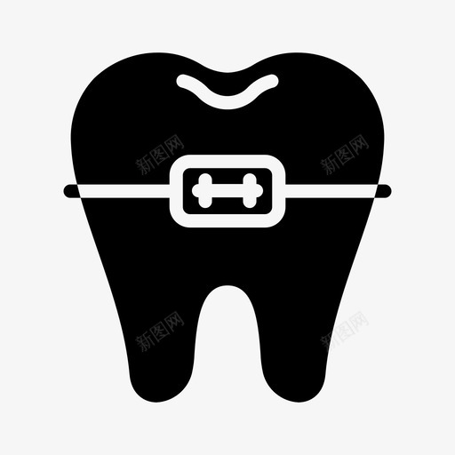 牙套牙科牙医svg_新图网 https://ixintu.com 牙科 牙套 牙医 正畸 牙齿 口腔 护理
