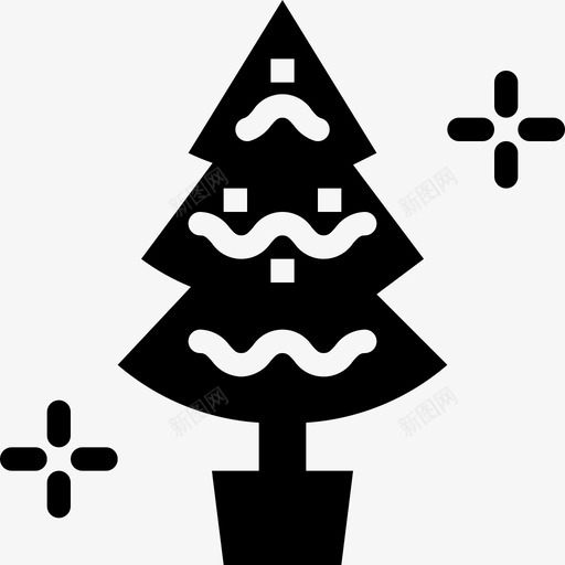 圣诞树庆祝冬天svg_新图网 https://ixintu.com 圣诞树 庆祝 冬天 圣诞节 圣诞 图标