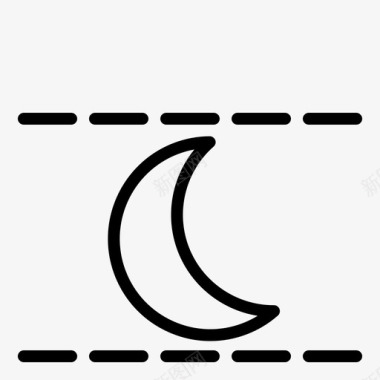 夜间模式月亮摄影图标