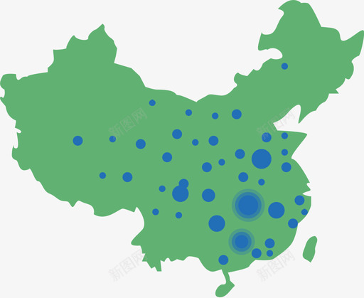 散点地图svg_新图网 https://ixintu.com 散点 地图