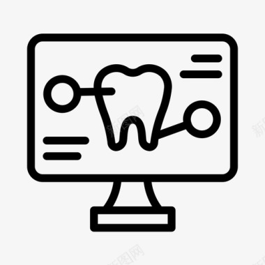 牙齿细节牙科牙医图标