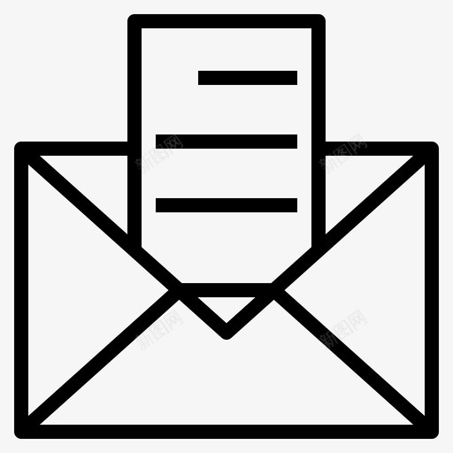 信件书信符号svg_新图网 https://ixintu.com 信件 书信 符号 概念 交流