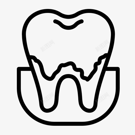 牙垢牙石脏牙svg_新图网 https://ixintu.com 牙垢 牙石 脏牙 黄牙 口腔 护理