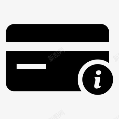 信用卡信息业务和财务图标集1图标