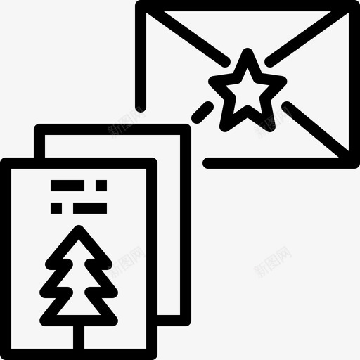 请柬庆祝圣诞节svg_新图网 https://ixintu.com 请柬 新年 庆祝 圣诞节 聚会 图标