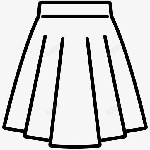 裙子衣服装束svg_新图网 https://ixintu.com 衣服 装束 裙子 穿着 轮廓
